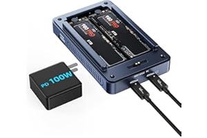 Acasis M.2 NVMe 40Gbps SSD Enclosure,Aluminum PCIe Case,External Hard Drive Enclosure Support Size 2230 2242 2260 2280 M&B+M-Key,SSD Box Compatible with Thunderbolt 3/4,Up to 2700MB/s (TBU405PROMAX)