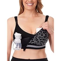 Débardeur D'allaitement Mains Libres Momcozy - Soutien-gorge Intégré, Compatible Tire-lait, Sans Coutures