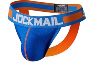 JOCKMAIL Mens Jockstrap Mesh Underwear Jock Straps Male Athletic Supporters Male Underwear