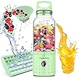 PopBabies Smoothie Blender, Portable Blender and single-serve Personal Blender, Blender to go Updated Version Apple Green