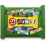Mixed Minis, Confezione Assortita di Miniatures Mars, Twix, Snickers, Bounty e Milky Way, 71 barrette miste per un totale di 