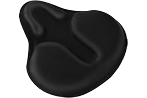 FRALNFIT Housse de selle de vélo, ultra douce pour vélo, coussin rembourré pour selle de vélo, housse en silicone pour intérieur et extérieur (Dimensions : 28 x 26 cm)