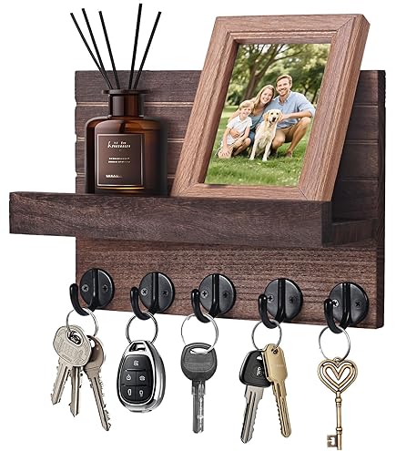 Portachiavi da parete in acciaio inossidabile con ganci senza foratura mensola decorativa organizer parete per chiavi lettere ingresso cucina ufficio | Leroy Merlin