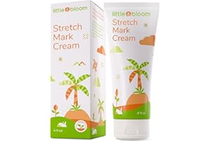 LittleBloom Stretch Mark Cream for Pregnancy, 120mL, Shea Butter Stretch Mark Removal, Anti Stretch Mark Crea, Vitamin C+E, Tummy Butter for Stretch Marks, Belly Butter Pregnancy Care