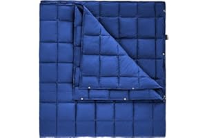KingCamp Coperta da Viaggio Ultraleggera Coperta da Campeggio Multiuso Come Mantello Poncho Sacco a Pelo Semplice Copri Letto Blanket Coperta Trekking Trapunta con Sacchetto 203×213cm 1,1kg Blu