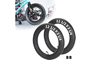 Lot de 2 Chambres à air pour Scooter 12 1/2"x 2 1/4" (12.5 x 2.25) avec Tige de Valve coudée, Remplacement pour Razor Pocket Mod Bella Chrissy Hannah Montana Currie Schwinn