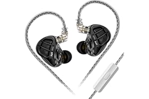 keephifi KZ ZAR kz in Ear Monitor IEM kopfhörer 7BA+1DD Hybrid -Treiber HiFi -Rausch -Isolation Kabelgebundener Kopfhörer mit 2Pin abnehmbarem Kabel für Sänger(mit Mikro)