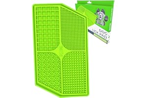 Mighty Paw - Licky Mats dla psów - Silikonowa mata do lizania psów klasy spożywczej bez BPA - Wspomaga zdrowie zębów, łatwa pielęgnacja, powolne karmienie - Mata do lizania dla psów szczeniąt - Nadaje