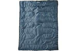 Eurohike Snooze Double Sleeping Bag with All-around Zip for Adults, Teens, Kids, 2 People, 2 Season, Spacious, Warm, Indoor & Outdoor Use, Camping, Hiking, Backpacking, Compression Bag, Navy