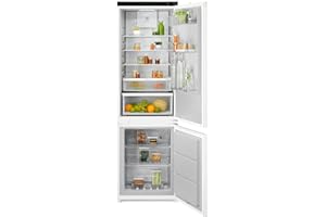 Electrolux Serie 600 Frigorifero Combinato da Incasso, ENT6MD18S0, 249 Litri, TwinTech Total No Frost, MultiFlow, Silenziosità 34 dB, 1772x546x549, Class D, Allarme Porta Aperta, Bianco