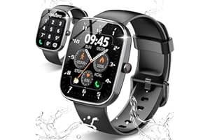 CSASAN Montre Connectée Homme Femme avec Appel Bluetooth, 1.91" Smartwatch avec 112 Modes Sportifs, Etanche IP68 Montre Intelligente avec Podometre/Cardiofrequencemetre/Moniteur de Sommeil pour Android iOS