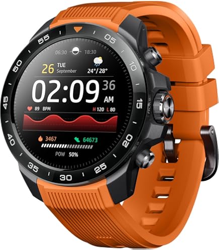 Produktbild von Ddidbi Smartwatch Damen Herren, Telefonfunktion 1,85" Touchscreen Smart Watch, Herzfrequenz