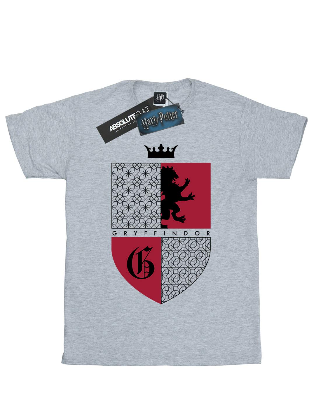 Absolute-Cult-Harry-Potter-Jungen-Gryffindor-Shield-T-Shirt