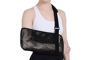 Annlpoy 1 szt. pętla na ramię z materiału siatkowego do urazów ramion, pęknięć mankietów rotatorów, podparcie ramion pod prysznic, możliwość dopasowania do prawego i lewego ramienia, stabilizacja