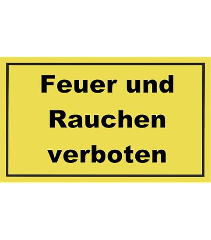 Verbotsschild „Garagenanlage – Offenes Feuer Und Rauchen Verboten“ 300x200 Mm