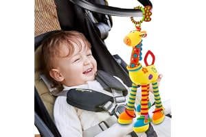AMERTEER Car Seat Toys Baby Hanging Toy With C-Clip Ring, Mobile Baby Spiral Activity Hanging toys, Stroller toys Cart Seat Pram Toy, Engaging Stroller Baby Toy For Development And Sensory Play