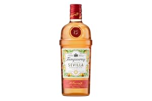Tanqueray Flor de Sevilla, Destillierter Gin, mit Orangengeschmack, aromatisiert, 5-fach destilliert auf englischem Boden, 41.3% vol, 700ml Einzelflasche