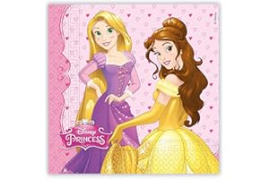 Procos Folat B.V. Disney 46930 princesa fiestas (servilletas papel dos capas, Modelos/colores Surtidos, 1 Unidad