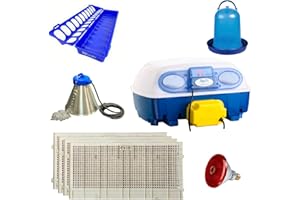 Borotto Real 24 Automatica + Kit Svezzamento | Incubatrice per Uova Automatica Professionale Brevettata 24 Uova o 96 Piccole con Girauova Automatico e Kit di Svezzamento | Made in Italy