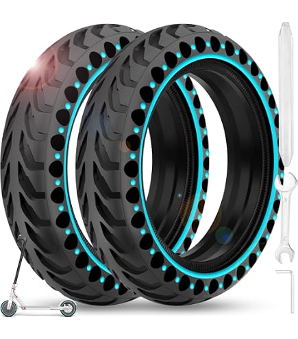 Roue Pleine 10x2,125 Pouces Pour Scooter électrique - Pneu Sans Crevaison, Antidérapant, Amorti, Compatible Vivobike, Ninebot, Et Autres