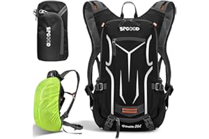 ‎SPGOOD SPGOOD Fahrradrucksack 20L/25L/30L (9 Farben)-Wasserdichter Ultraleicht-für Damen & Herren Multifunktionaler-mit Regenschutzkappe/Helmabdeckung Rucksäcke MTB Mountainbike