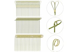 Bekeify 300 Pezzi Bastoncini da Cocktail 12 CM Spiedini Annodati in Bambù Per Aperitivo Spiedino Bastoncini Stuzzicadenti per Festa Cocktail Party Barbecue Antipasti Canape Frutta Decorativi