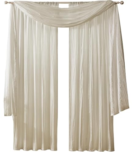 elegant cofort Panel de cortina con aspecto Jacquard Penelopie Set