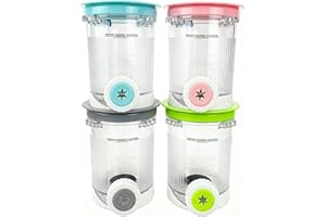 MACAYDA 4 Stück Behälter für Ninja Swirl by CREAMi Softeis- & Eismaschine, 480 ml Eisbehälter für NC701EU Zubehör für Ninja Creami BPA-frei, spülmaschinenfest (4)