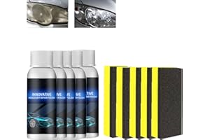 Bonseor Innovative Headlight Repair Polish, Car Headlight Repair Fluid, Car Headlight Cleaner (50 ML,5 pcs)