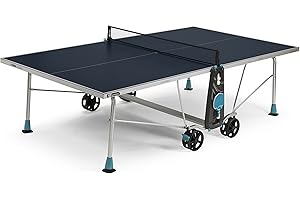 CORNILLEAU – Mesa de Ping Pong Exterior 200 x Exterior – Laminado 5 mm – FFTT – Compact Technology – SOFTMAT – Azul o Gris