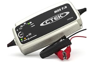 ‎CTEK CTEK MXS 7.0, Ładowarka 12V Dla Większych Akumulatorów Samochodowych, Łódź, Ciężarówka, RV I Przyczepa Ładowarka, Odsiarczacz Baterii Z Dostaw I Tryby Regeneracji, Dedykowany Tryb AGM I Program Zimowy