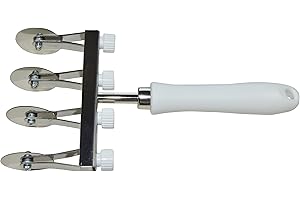 Elettro Center Art.396 Tagliapasta Regolabile, Acciaio Inossidabile, Bianco