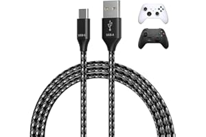 MMOBIEL USB-C Ladekabel für Xbox Controller 2er-Pack – 2m Geflochtenes Schnellladekabel – USB-A auf Type-C – 18W Schnellladen & 480Mbit/s Daten, Robust & Verhedderungsfrei