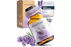 ‎WOODFJORD WOODFJORD Saunaaufguss Lavendel BIO 100 ml I Premium Sauna Aufgussmittel für authentische und nachhaltige Saunaerlebnisse I Saunaöl und Saunaduft I Beruhigend und entspannend