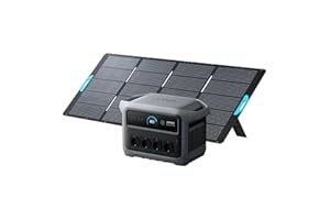 Station électrique portable Anker SOLIX C1000 Gen 2 et panneau solaire 400 W, générateur solaire 2 000 W (pic 3 000 W), charge totale en 49 min, batterie LiFePO4 1 024 Wh, pour les coupures de courant