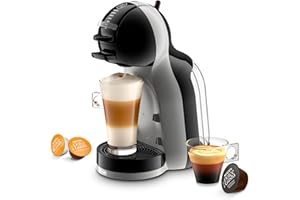 NESCAFÉ DOLCE GUSTO Nescafé Dolce Gusto by Automatic Coffee Machine Pod Coffee Machines De'Longhi Coffee Mini Me EDG155.BG Pod Coffee Machine And Other Automaic Drinks - Black & Artic Grey