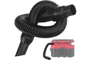 LEAFLEX Vacuum Hose Assembly 14-37-0016 for Milwaukee M18 PACKOUT 0970-20 Vacuum, Also for 18V 2.5 Gallon Wet/Dry Shop Vac, Stretchable Flexible Hose