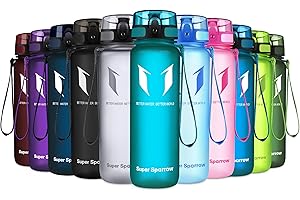 ‎SUPER SPARROW Super Sparrow Trinkflasche - Tritan Wasserflasche - 350ml, 500ml, 750ml, 1000ml - BPA-frei - Ideale Sportflasche - Sport, Wasser, Fahrrad, Fitness, Uni, Outdoor - Leicht, Nachhaltig