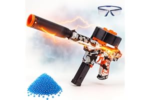 Aktion Toys TEC-9 Gel Blaster Gun – Fully Automatic Electric Gel Blaster Pistol with 20,000 Water Beads, Recoil Action & Epic Design – Durable, Powerful & Fun for Teens & Adults 14+