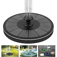 Solar Springbrunnen, laxikoo Upgrade 2.2W Solar Teichpumpe 7 Fontänenstile Outdoor Wasserpumpe Solar Pumpe mit…