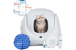 Catlink Baymax-Lite Litière autonettoyante pour Chat contrôle de la santé de Votre Chat télécommande APP, Anti-Blocage, Anti-Odeur, 4 Modes de Nettoyage, Convient pour Les Chats de 1,5 à 10 kg