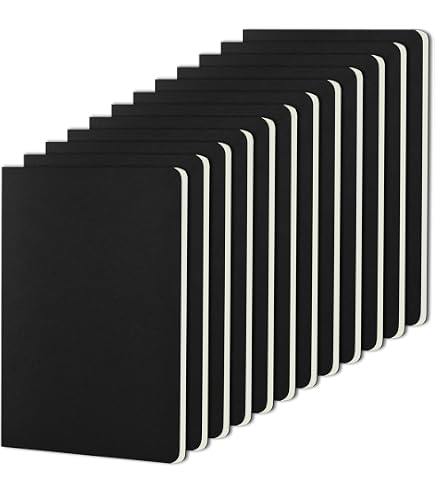 Lytonix 10 Pezzi Quaderno A5 Rigo, 21 X14cm Copertina Kraft Quaderno, 36 Fogli/72 Pagine Quaderni A Righe, Taccuino A5 Per Ufficio E Scuola, Blocco Appunti Per Appunti Pittura Graffiti E Registrare - 8