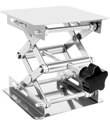 Carrello Sollevatore A Doppio Pantografo Fervi 0467 - Portata 350 Kg, Altezza 335-1300 Mm - Foto 8