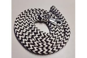 Pferdeseile_DE Jumbo Führstrick Extra Dick Braun/Natur mit Bullsnap 3 Meter