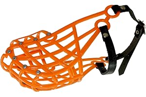 Don Pare Kaganiec model 103 kaganiec treningowy i transportowy dla średnich psów z wąską głową Whippet w kolorze pomarańczowym, również kaganiec wyścigowy i kaganiec