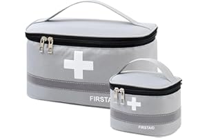 Colexy 2stk Medikamententasche - Tragbare Reiseapotheke mit Großer Kapazität und Wasserdichte Notfalltasche für Reisen, Home und Büro