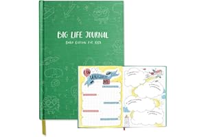 Big Life Journal - Daily Journal for Kids - A Growth Mindset Workbook for Children – Interactive Journal and Goal Planner for Kids – Daily Guided Journal for Children (Green)