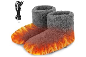 FENYW Pantofole Riscaldate Elettricamente, Scaldapiedi Elettrico Riscaldato, Scaldapiedi Riscaldate USB, Riscaldat Piedi Scalda Per Uomini Donne Uso Interno, Pad Riscaldante Per Donne Uomini (39-43)