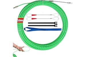 ZDL Sonda Passacavi,10m Sonda Passacavi Professionale,Sonda Elettricista,Sonda Tiracavi Cavo,Molla Elettricista,Canalina Passacavi,Estrattore Cavi Per Cavi Elettricista