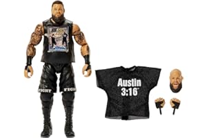 WWE HKN86 - WWE Actionfiguren | WWE Elite Kevin Owens-Figur mit Zubehörteilen | Geschenke zum Sammeln